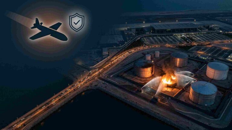 Bahrain airport drone strike