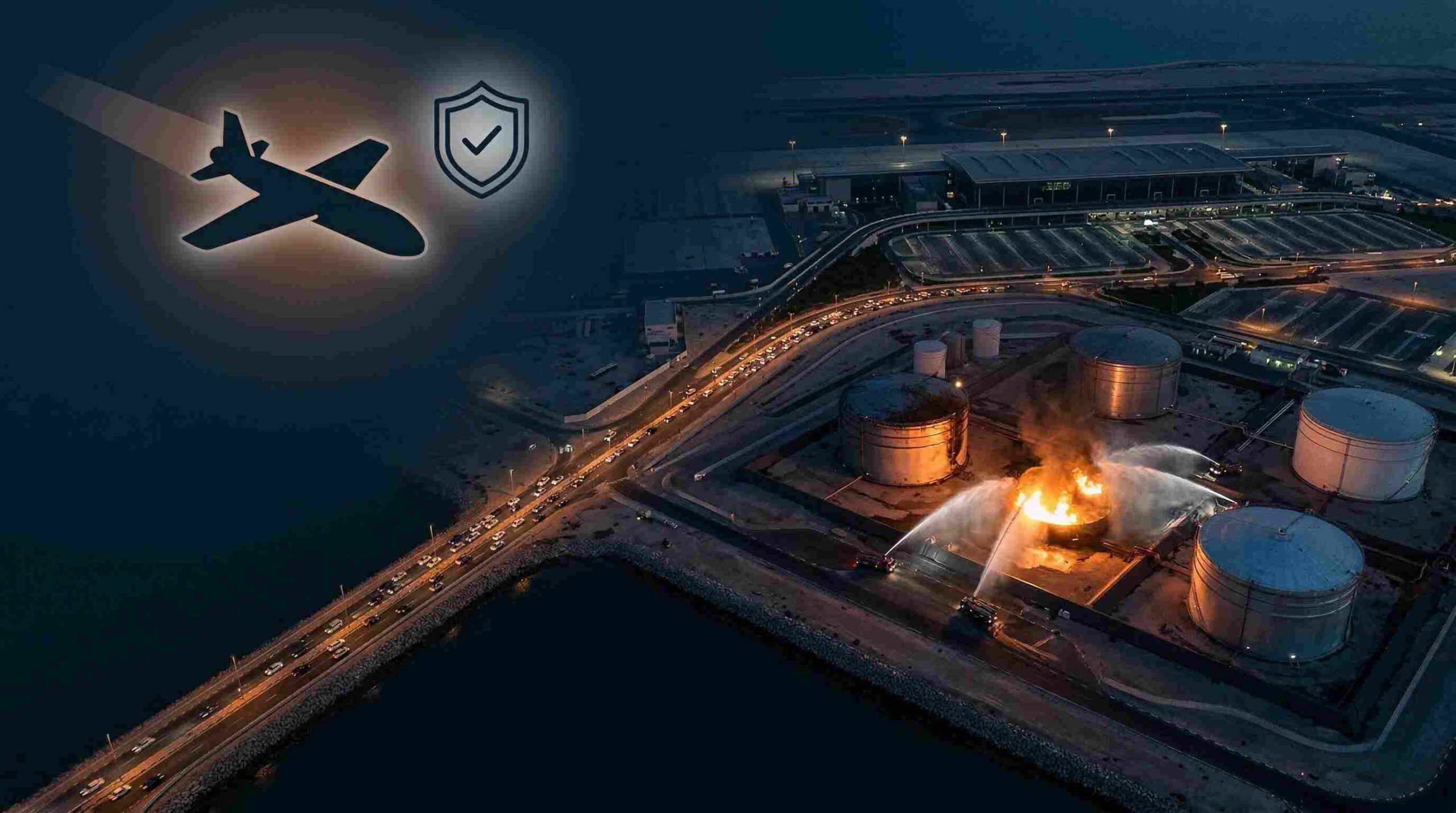 Bahrain airport drone strike