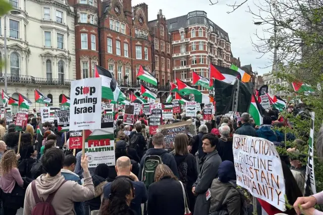 London Israel embassy protests